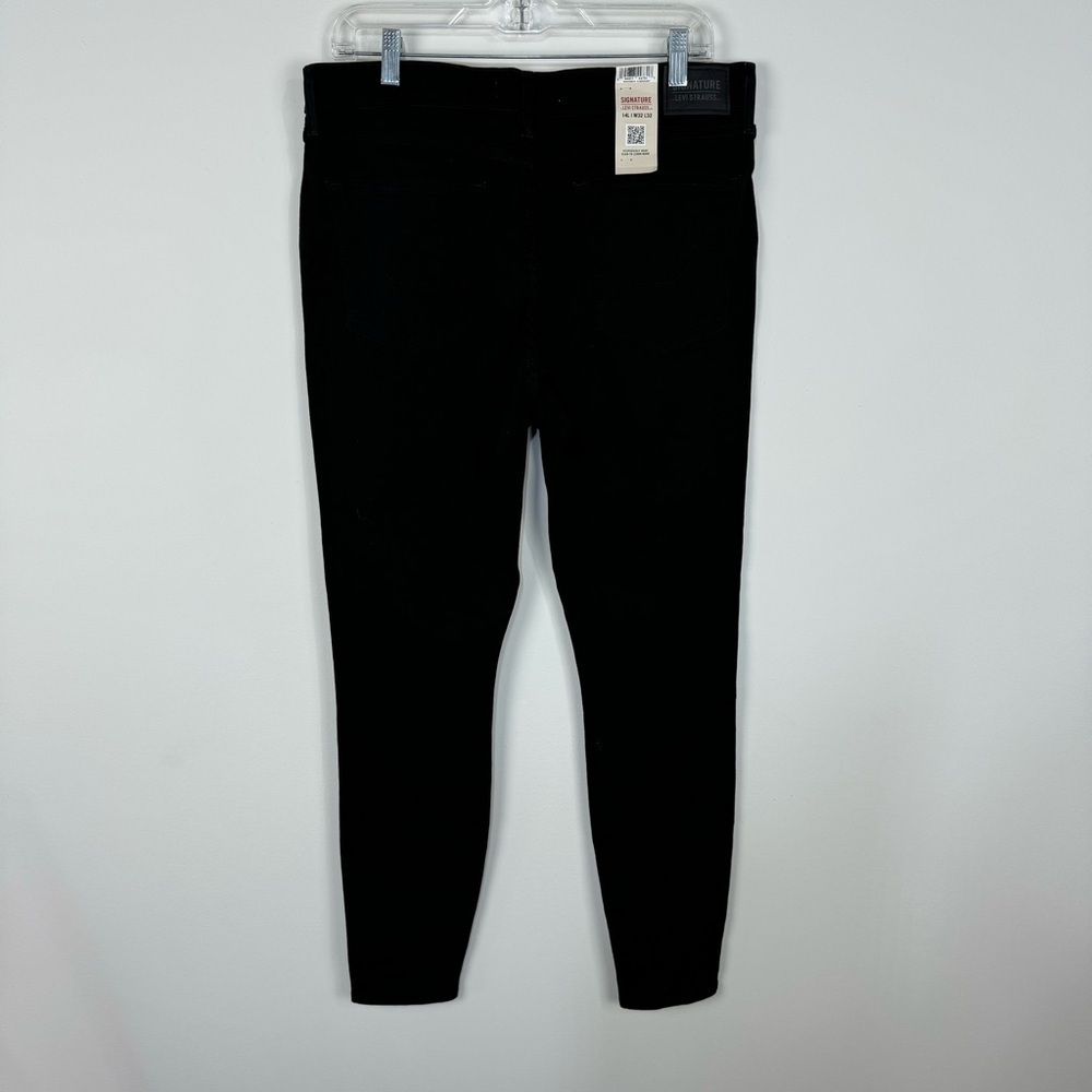 Levi's Mid Rise Skinny Black Denim Jeans - Picture 3 of 5